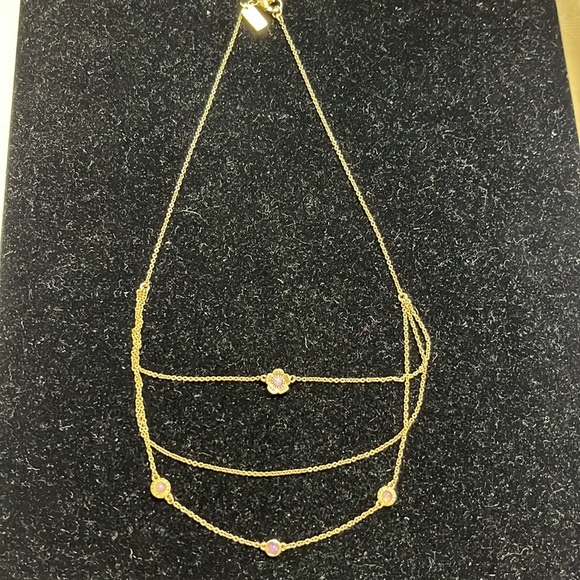 Coach Demi Fine Sunburst Layered Chain Necklace - Picture 3 of 9